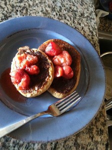 Strawberry-Almond Pancakes