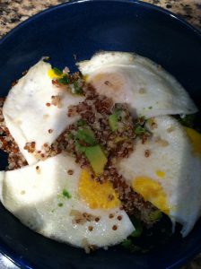 Second Breakfast: Quick Quinoa and Eggs