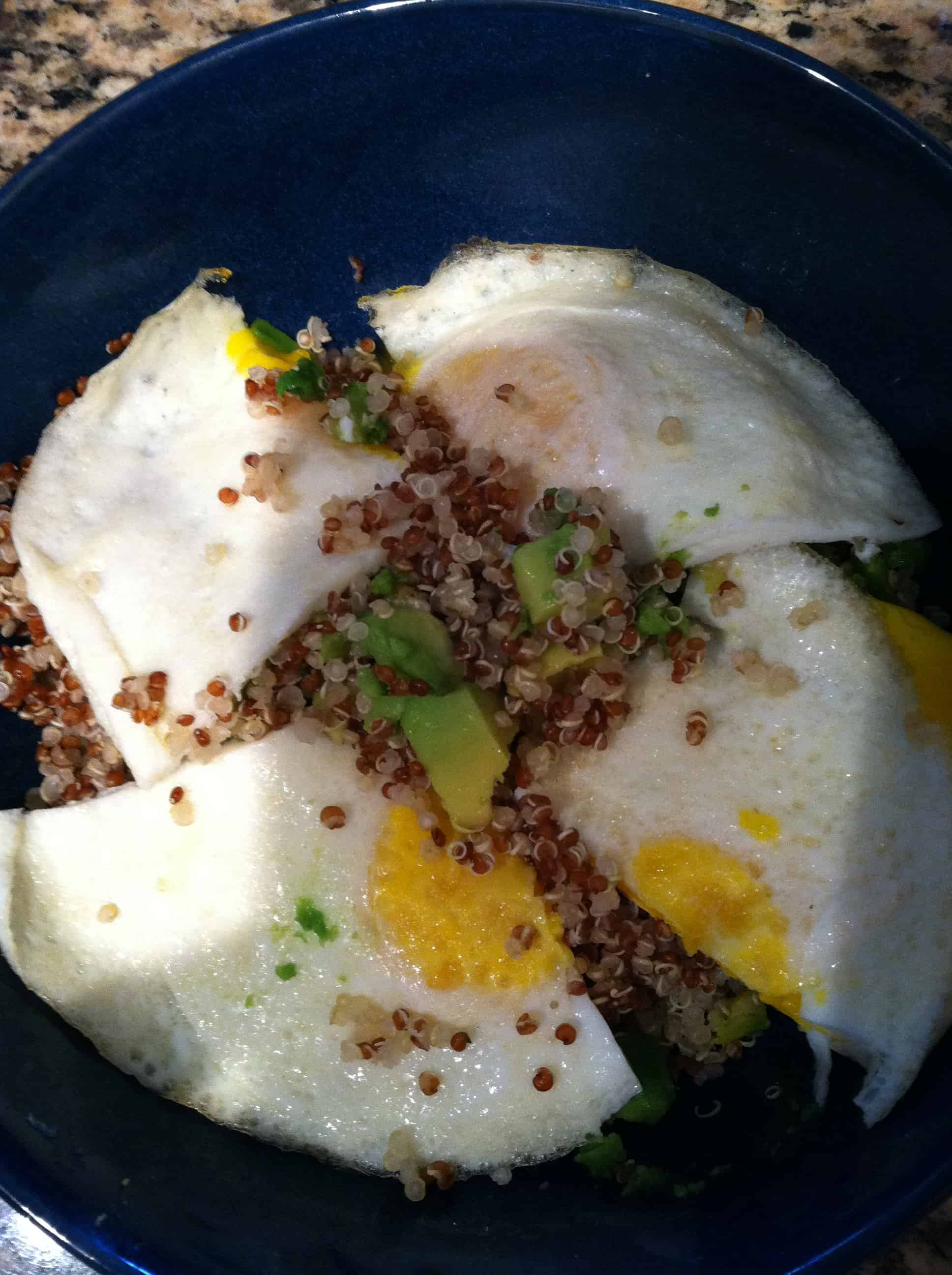 Second Breakfast Quick Quinoa and Eggs