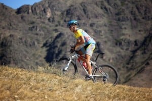 Forward posture of cycling