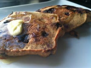 Blueberry Protein Pancakes 
