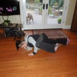 Form: As you come down during your push-up, bring your left knee to your left elbow. Try to keep that leg parallel to the ground. As you come up push your leg back out into the regular push-up position. Do equal reps on each side
