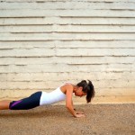 Diamond Push-Ups - situate your hands so that the thumbs and index fingers touch to make a diamond and you perform your push-up. This hand readjustment will give those triceps some extra (burning) love