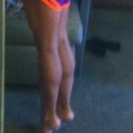 Anywhere workout challenge- today's hotel room workout is toning those calfs with some heel raises. Lift up on to the ball of the toes and flutter the heels for a minute. It burns so good!