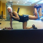You can't wear cheeky bottoms if you don't tone that booty. Today's anywhere fitness challenge- alternating leg lifts aka the butt blaster. 50 each leg, 100 if you can stand the burn!