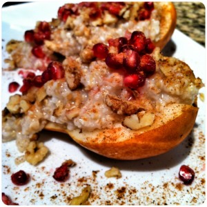 Pomegranate Pear Oatmeal