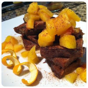 Healthy Holiday Spiced French Toast with Homemade Orange Syrup
