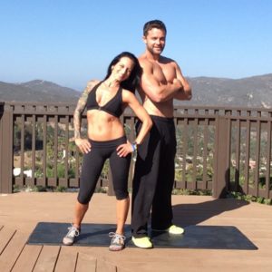 After a killer workout with Drew in San Diego! #healthyfitnessfriends