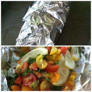 Wrap fish in foil