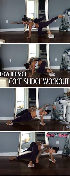 Low-Impact Core Slider Home Workout - The Betty Rocker