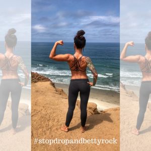 betty rocker, 5-minute full body, cardio, strength, #stopdropandbettyrock