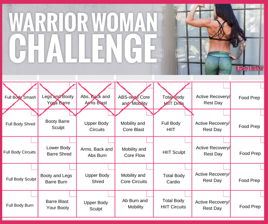 30 day best sale women's workout challenge