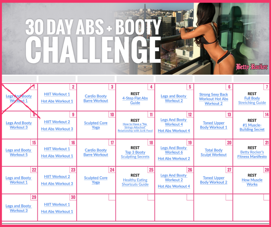 Booty and 2025 abs challenge